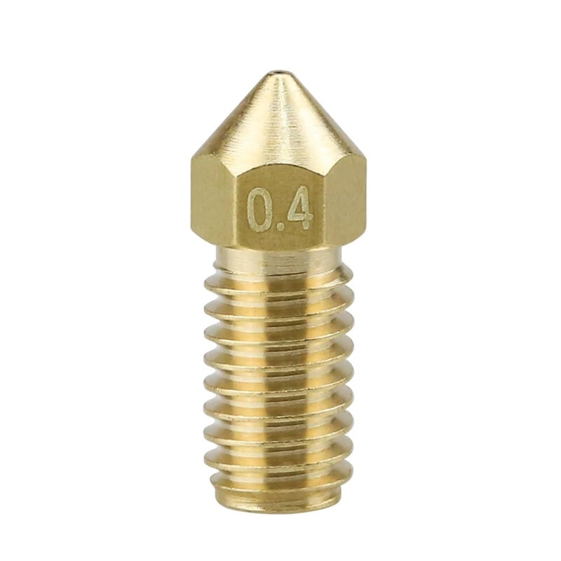 Hardened Steel High Temperature 3D Printer Extruder Nozzle Brass Color 2pcs - Image 1